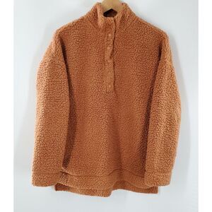 Aerie Women's Brown Fuzzy‎ Sweater Teddy Size XXS